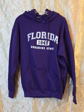 Florida 1845 "Sunshine State" Purple Hoodie Sweatshirt